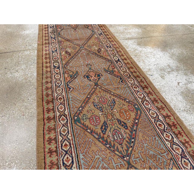 Early 20th Century Galerie Shabab Collection Early 20th Century Persian Serab Runner For Sale - Image 5 of 10