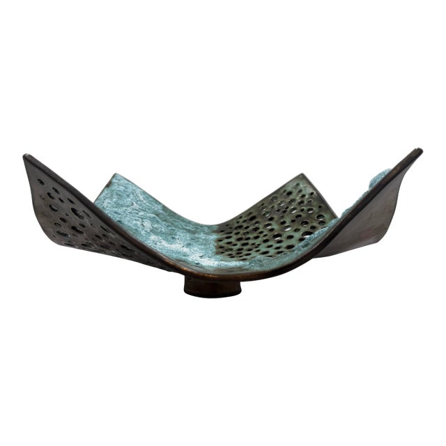 Vintage Sculptural Pottery Center Piece For Sale