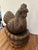 Rustic Monumental Carved Wood Antique Rooster or Hen in a Nest Centerpiece For Sale - Image 3 of 16