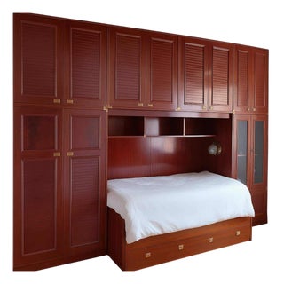 Marine-Style Bedroom Wall Unit For Sale