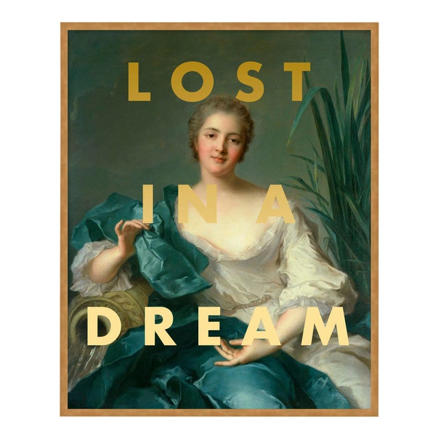 Lost in a Dream by Lara Fowler in Gold Framed Paper, Medium Art Print For Sale