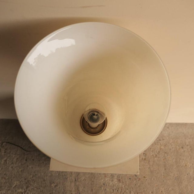 Glass Uplighter Table Lamp For Sale - Image 6 of 8