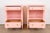 1960s Kindel Furniture French Regency Louis XVI Pink Lacquered Nightstands, Newly Refinished For Sale - Image 5 of 12