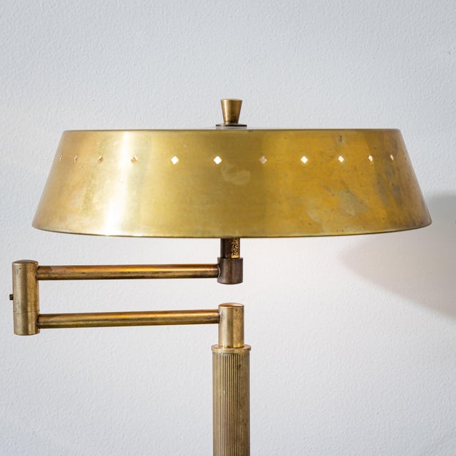 1950s Italian Brass Table Lamp, Manufacture For Sale - Image 4 of 9