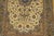 1940s Small Ivory Medallion Floral Mid Century Isfahan Handknotted Wool Rug For Sale - Image 4 of 6