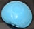 Italian Murano Clear Turquoise Blue & Light Peach Blown Art Glass Bowl 1960 For Sale - Image 9 of 13