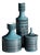 Turquoise Porcelain Vase and Lidded Box Set by Hans Theo Baumann for Rosenthal, 1964, Set of 3 For Sale
