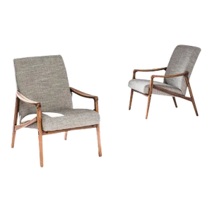 1940s Mid-Century French Armchairs- a Pair