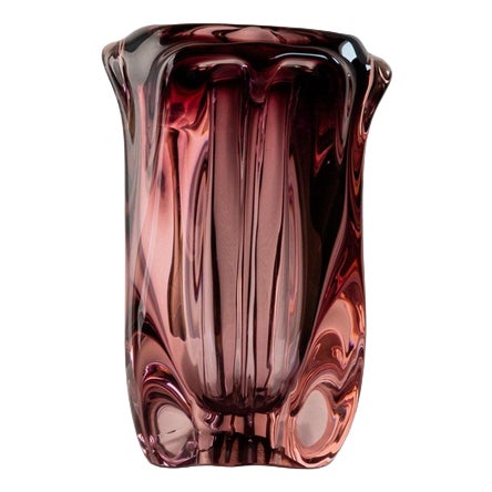Vintage Murano Glass Vase, 1960s For Sale