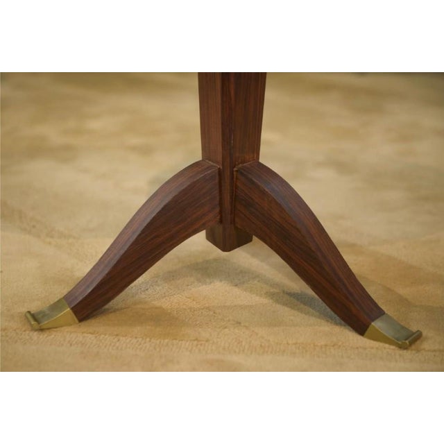 Art Deco Side Table in Wood and Bronze by Maurice Rinck, 1930s For Sale - Image 3 of 10