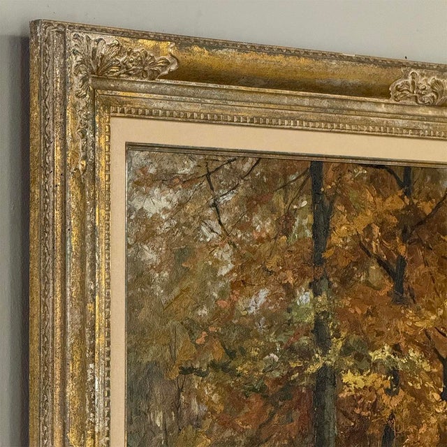 Framed Oil Painting on Canvas by Fernand Ley (1910-1973) 'Path in the Forest' For Sale - Image 15 of 17