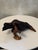 Rare, original leather animal figurine of a raven by the manufacturer Deru. An absolute Mid-Century Modern design classic...
