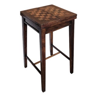 Mid-Century Italian Walnut Chess Table, 1950s For Sale