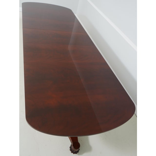 John Widdicomb Neoclassical Mahogany Dining Room Table For Sale - Image 10 of 18