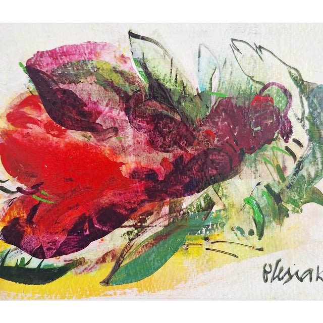 Bozena Lesiak, Tulips, Gouache on Paper, 2026 For Sale