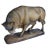 A beautifull piece of antique handcraft wood of a cattle,Bully Anatomically carved prefect. Linden wood.