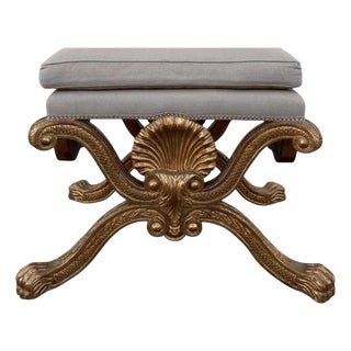 Charles Pollock for William Switzer Kent Giltwood Bench For Sale