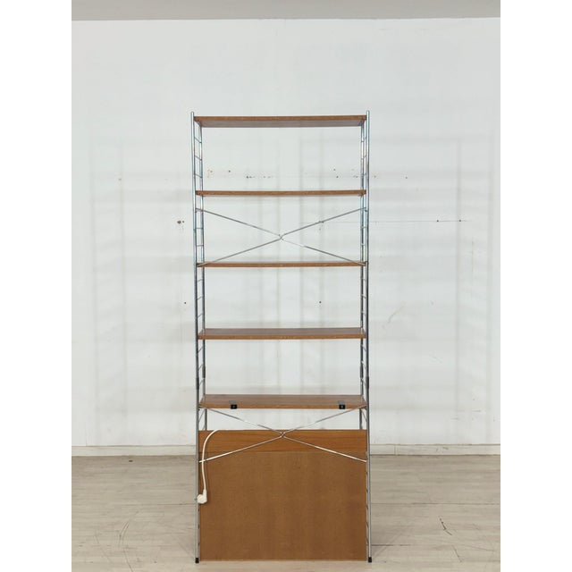 Mid-Century Teak String Continental Bookcase by Nils Strinning, 1960s For Sale - Image 10 of 11