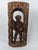 Rustic European Pair of Mid-Century European Hand-Carved Wood Watchman Figural Relief Panels, Brown For Sale - Image 3 of 12
