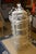Shabby Chic Vintage Tall White Fern Head Round Wicker Hanging Bird Cage W/ Single Door For Sale - Image 3 of 17