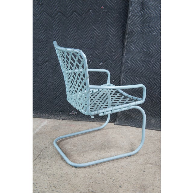 Mid 20th Century Brown Jordan Mid Century Modern Tubular Tamiami Patio Armchairs Table Set For Sale - Image 10 of 14