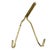 Large Brass Coat Rack with Hooks in the style of Auböck, France, 1950s For Sale