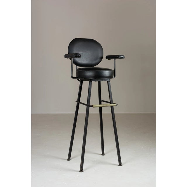 Mid-Century Dutch Childs High Chair attributed to Kembo, 1960s For Sale - Image 9 of 11