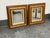 Late 19th Century Vintage Square Giltwood Wall Mirrors, 20th Century, Pair For Sale - Image 5 of 12