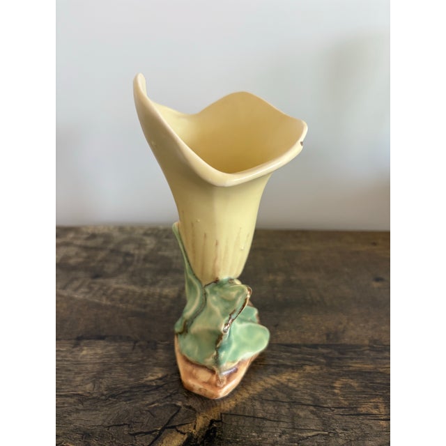1950s McCoy Pottery Calla Lily Bud Vase For Sale - Image 5 of 9