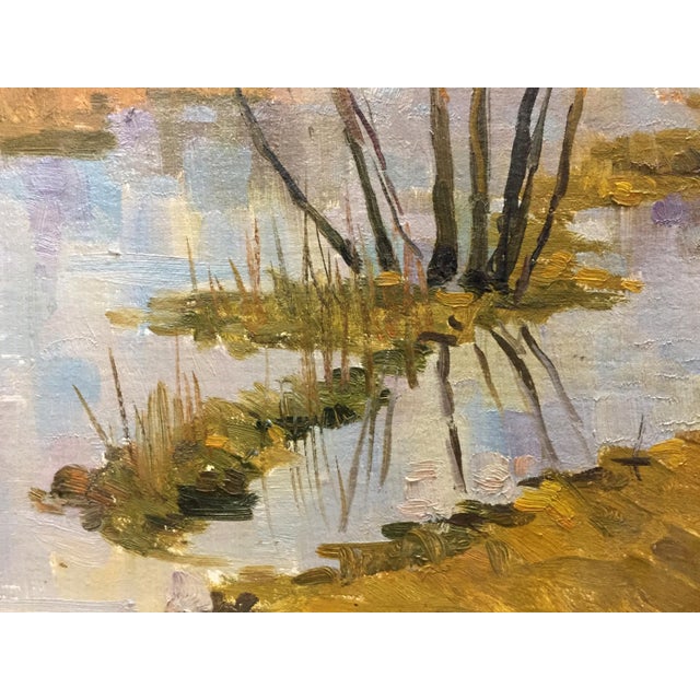 1970s Oil Painting Swamps For Sale - Image 10 of 12