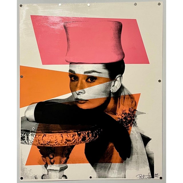 Peter Tunney (b. 1961) Audrey Hepburn 2015 Acrylic paint Hand-pulled silkscreen with hand coloring on archival museum...