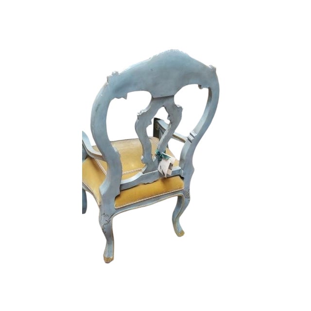 19th C Style Venetian Painted Italian Arm Chair. This listing is for one chair, but we actually have two chairs available.