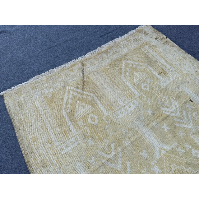 Vintage Kashmir Silk Hand Knotted Rug For Sale - Image 4 of 6
