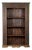 19th Century Indian Wooden Bookcase from Gujarat with Carved Friezes and Rosette For Sale