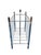 Vintage Modern Design Magazine Rack in Chrome Metal For Sale - Image 4 of 5