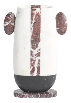 Postmodern Handcrafted Italian Vase in Marble by Matteo Cibic