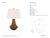 Thomas O'Brien by Visual Comfort Signature Kefi 25" Table Lamp in Natural Terracotta with Linen Shade Designer: Thomas...