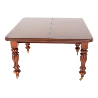 Victorian Extendable Dining Table in Mahogany, 1860 For Sale