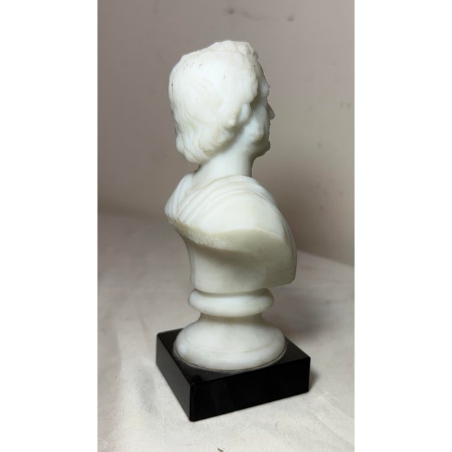 Glass Antique Charles Sumner Figural Frosted Milk Glass Bust Paperweight Sculpture For Sale - Image 7 of 15