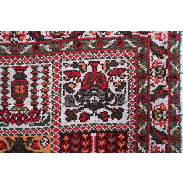 1950s 1950s, Vintage French Savonnerie Style Rug 3' X 7' For Sale - Image 5 of 11