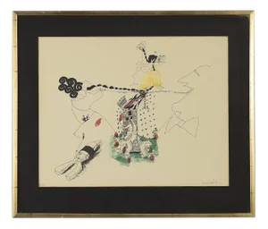 Carl Fredrik Reuterswärd, Abrakadabra, 1990, Color Lithograph, Framed