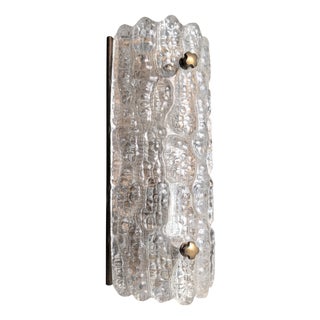Textured Glass Wall Sconce from Carl Fagerlund, 1960s For Sale