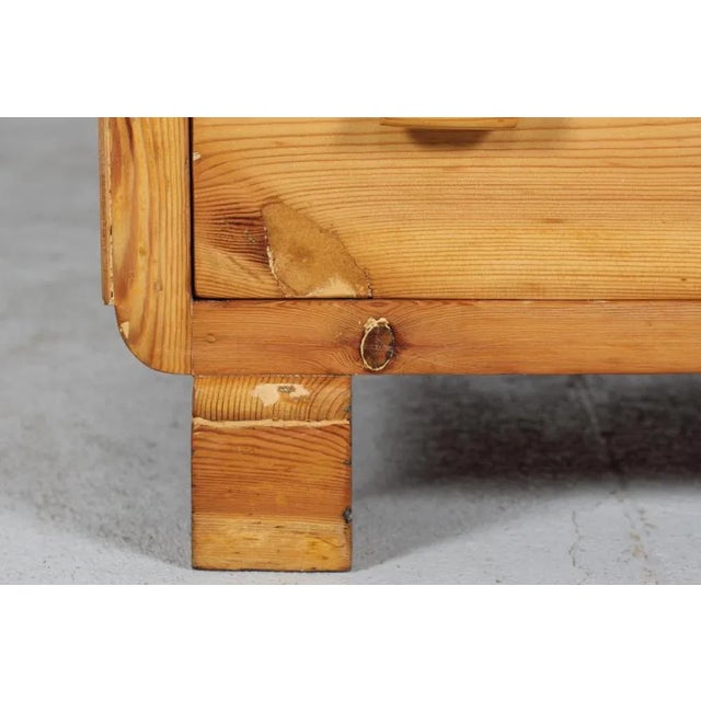 Brown Art Deco Danish Dresser in Pine, 1940s For Sale - Image 8 of 9