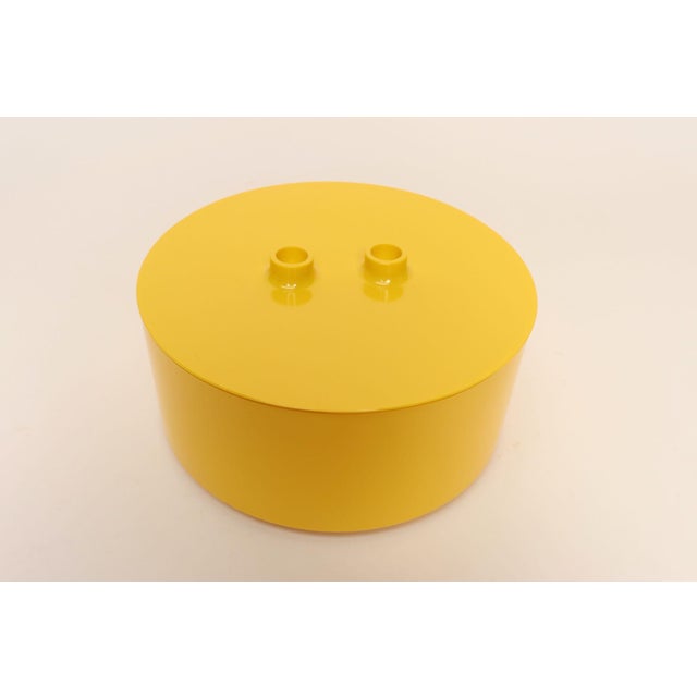 Mid-Century Modern 1970s Mid-Century Modern Yellow Melamine Lidded Serving Bowl by Massimo Vignelli for Heller For Sale - Image 3 of 10