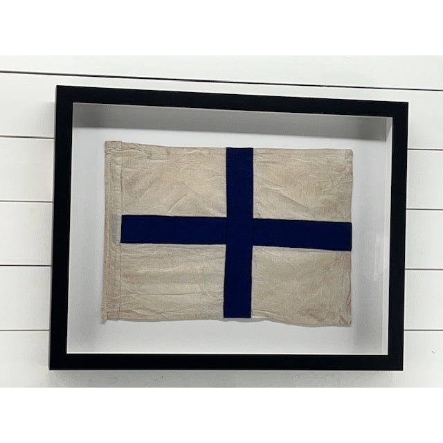 Coastal Wall Decor Letter "X" Framed Wall Art For Sale - Image 4 of 5