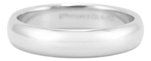 Men's Tiffany & Co. Tiffany Forever Platinum 950 4.5mm Lucida Wedding Band Ring, Size 9