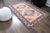 1970s Vintage Handmade Wool Cotton Pink Area Rug For Sale - Image 4 of 11