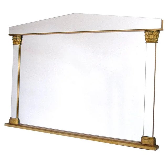 Gold Hollywood Regency Style German Mirror, 1970s For Sale - Image 8 of 8