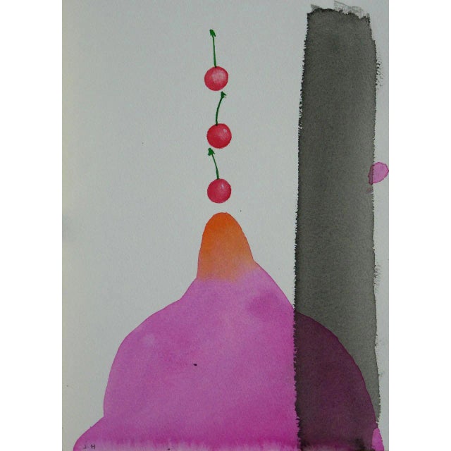 Jacques Halbert, Langue jongleuse, 2019, Watercolor For Sale