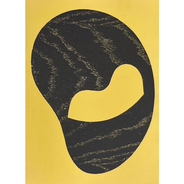 Abstract 1948 Jean Arp Original Wodcut on My Way Untitled For Sale - Image 3 of 3
